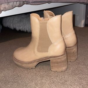Tan booties